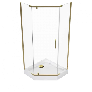 Душевой уголок Triton Дека -Голд Щ0000073924 100x100 см профиль золото стекло прозрачное